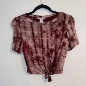 tie-dye crop top